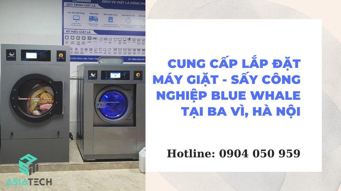 Cung Cấp Lắp Đặt Máy Giặt Sấy Công Nghiệp BLue Whale Tại Ba Vì, Hà Nội