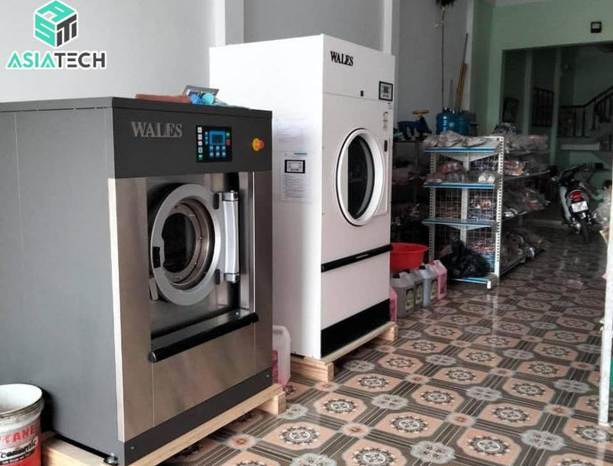 Tiệm Giặt Là Sạch+++ Sử Dụng Máy Giặt Công Nghiệp, Máy Sấy Công Nghiệp Nào?