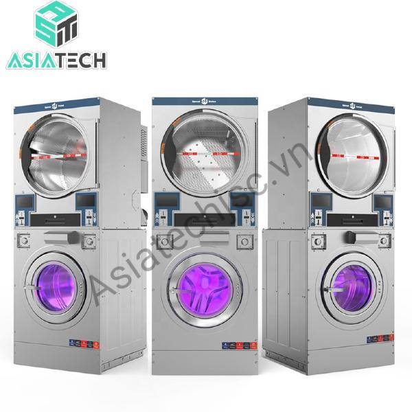 Máy Giặt Sấy Công Nghiệp Chồng Tầng Speed Union 15kg SWD15