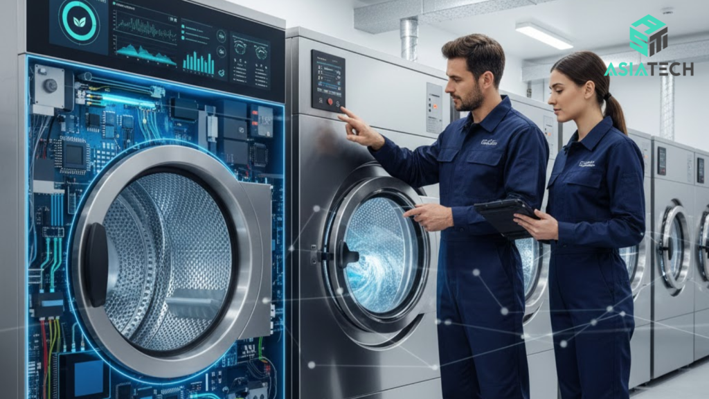 máy giặt cửa trước và cửa trên