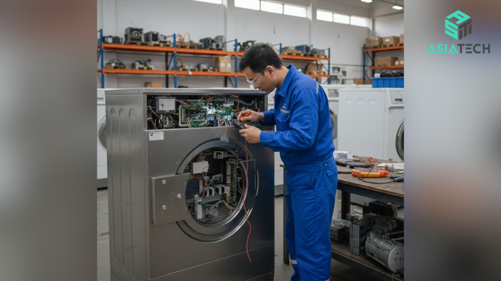thanh lý máy giặt công nghiệp