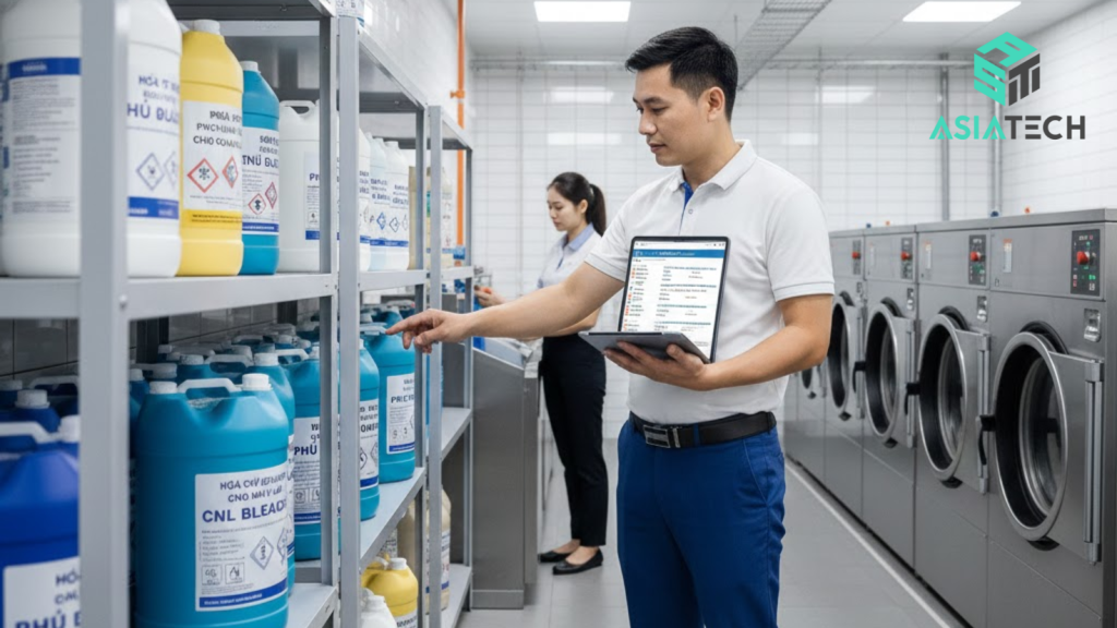 máy giặt là công nghiệp