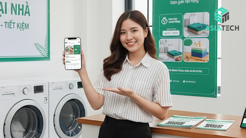 mở tiệm giặt là tại nhà