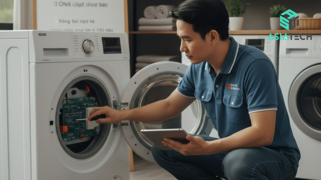 mở tiệm giặt là tại nhà