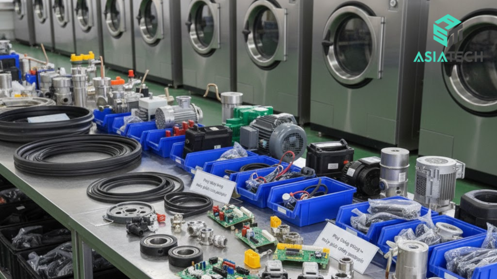 phụ tùng máy giặt công nghiệp