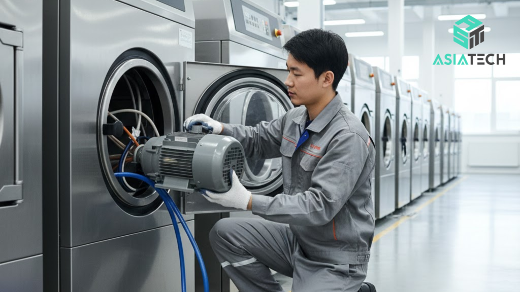 phụ tùng máy giặt công nghiệp