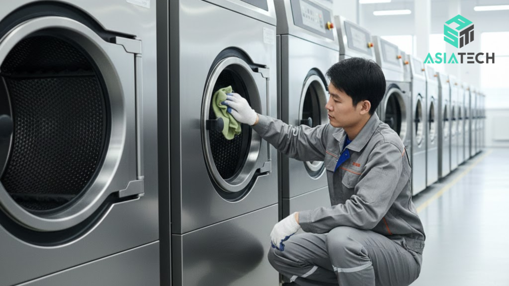 phụ tùng máy giặt công nghiệp