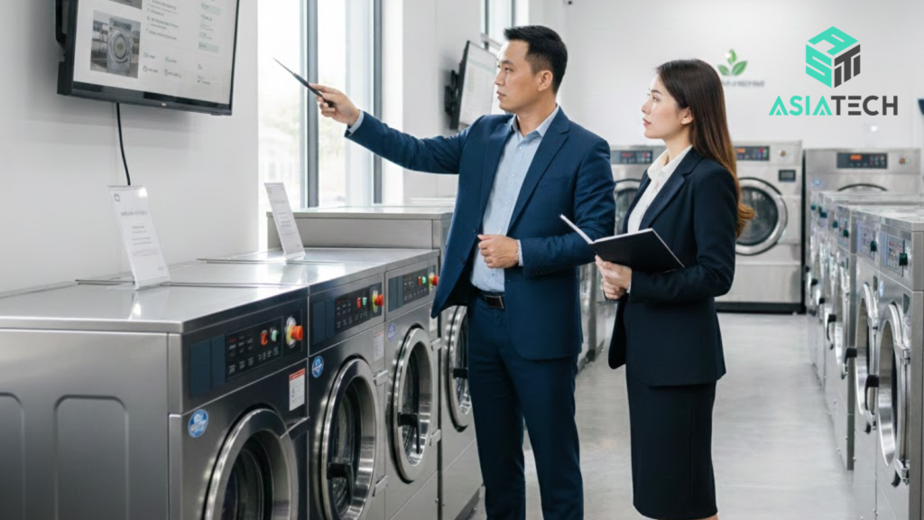 máy giặt là nhập khẩu